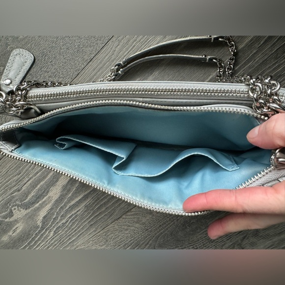 Coach Kristen Willow Leather Shoulder Bag in Gray - Picture 13 of 14